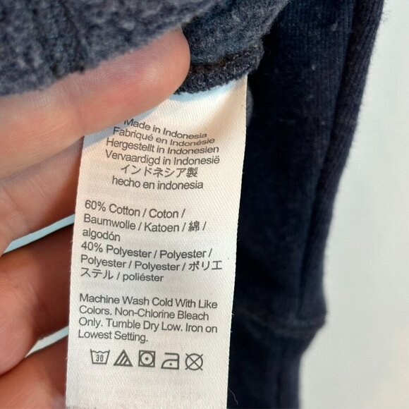 Crewcuts Navy Blue Orange Accent Collar Boys Sweatshirt Size Large 11-12 Classic - Picture 7 of 11